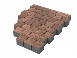  Тротуарная плитка Stellard Квадрат 100х100х60 мм Мокко: внешний вид